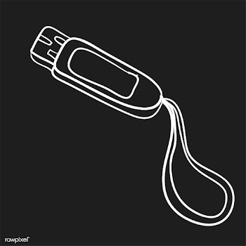 Doodle of flash drive vector icon | Free stock vector - 24493