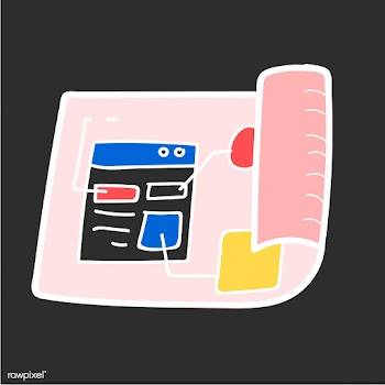 Doodle of website template layout | Free stock vector - 24489