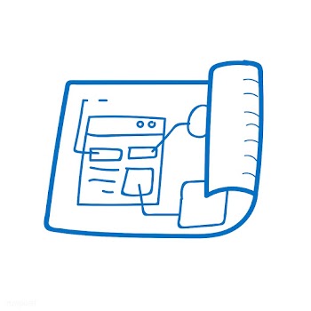 Doodle of website template layout | Free stock vector - 24599
