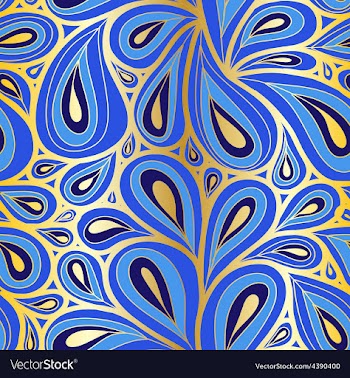 Doodle paisley Seamless pattern vector image