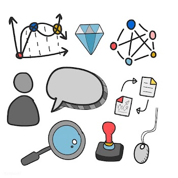 Doodle set of computer network icons | Free stock vector - 24488