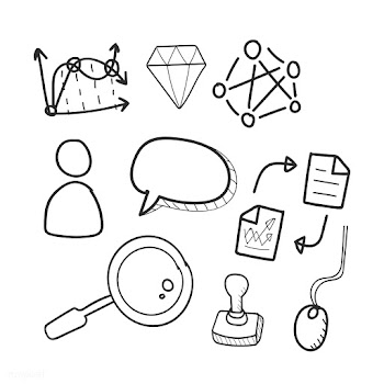 Doodle set of computer network icons | Free stock vector - 24618