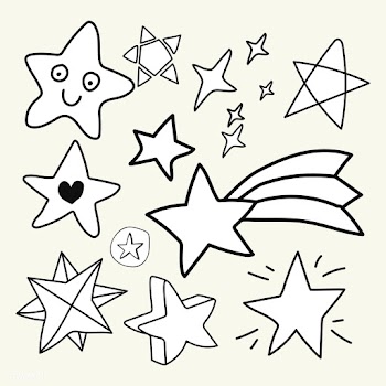 Doodle stars set | Free stock vector - 842664