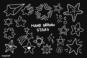 Doodle stars set | Free stock vector - 842678