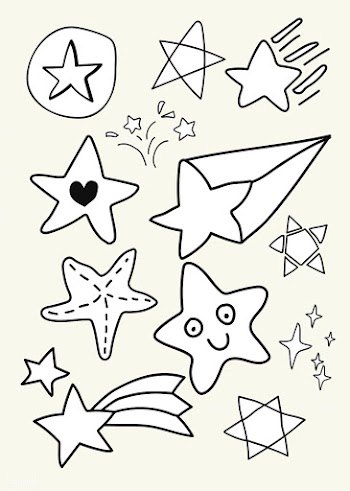 Doodle stars set | Free stock vector - 842681