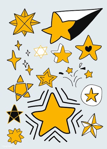 Doodle stars set | Free stock vector - 842688