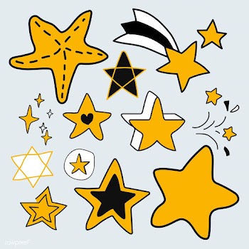 Doodle stars set | Free stock vector - 842690