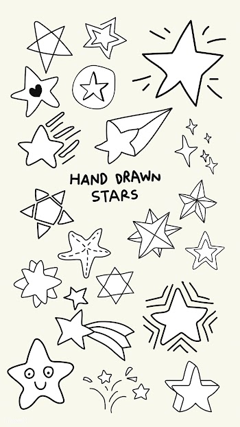 Doodle stars set | Free stock vector - 842700