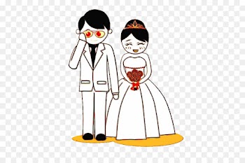 Doodle, Wedding, Bride, Cartoon, Art PNG