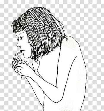 Doodles and Drawing , person smoking illustration transparent background PNG clipart