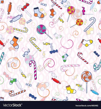 Doodles seamless background vector image