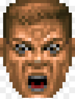 Doomguy png free download - Hair Cartoon - doomguy face