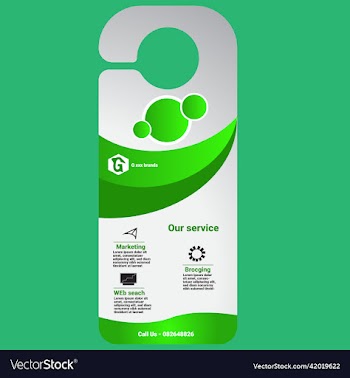 door hanger design hanger template hotel knob d