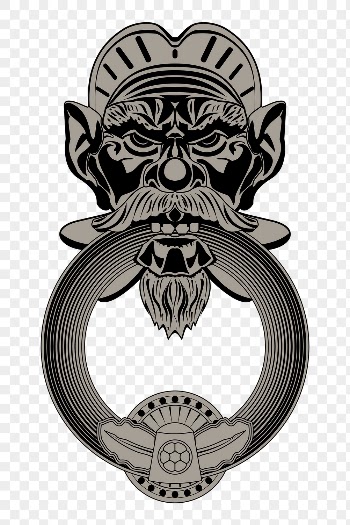 Door knocker png sticker, transparent | Free PNG - rawpixel