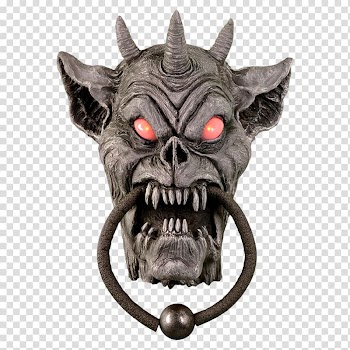 Door Knockers House Halloween Porch, halloween high-grade door transparent background PNG clipart