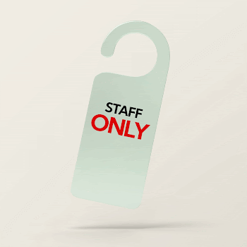 Door tag mockup, green 3D | Free PSD Mockup - rawpixel