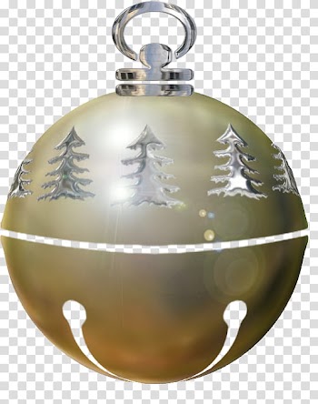 Doorbells, brown Christmas bauble transparent background PNG clipart