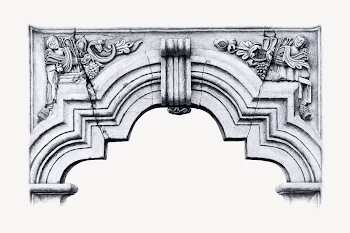 Doorway arch collage element psd | Free PSD - rawpixel