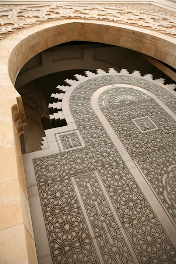 Doorway detail at the Hassan II mosque - Casablanca