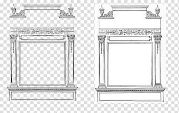 Doorway or Frame , brown and black frame transparent background PNG clipart