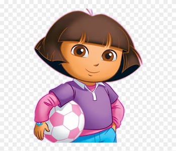 Dora Holding Soccer Ball - Dora Holding Soccer Ball