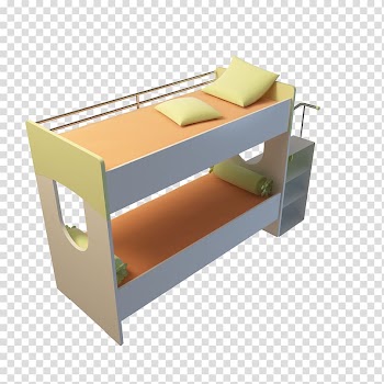 Dormitory Bunk bed White, White dorm bed transparent background PNG clipart