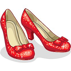 Dorothy red shoes clipart - Clip Art Library