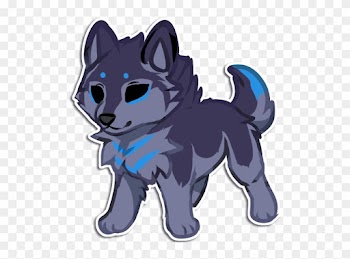 Dot Eye Chibi Shano By Leokatana - Blue Wolf Chibi