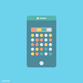 Dot game graphic on the mobile phone | Free stock vector - 251128