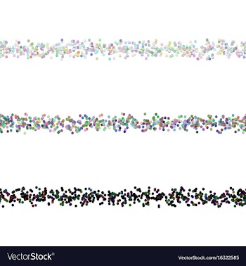 Dot pattern page divider line design set - design vector image