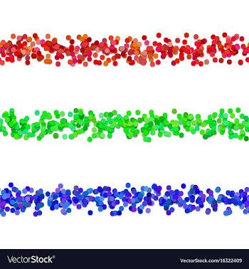 Dot pattern page dividing line design set vector image