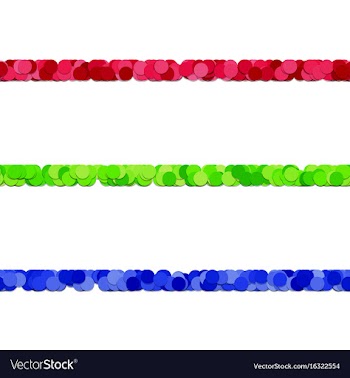 Dot pattern page rule line design set vector image