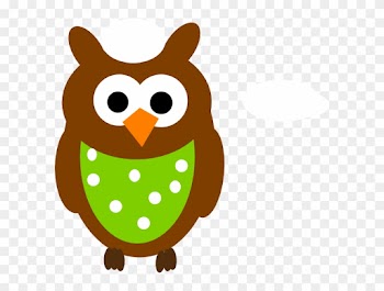 Dots Clipart Brown - Baby Owl Clip Art