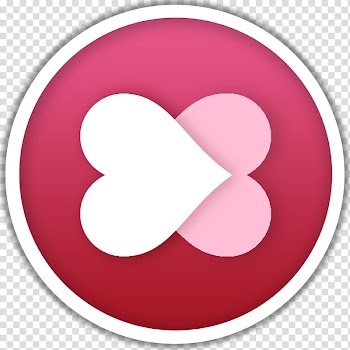 Dots, heart-shaped logo transparent background PNG clipart