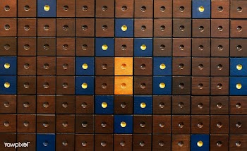 Dotted colored block pattern | Free stock photo - 555914