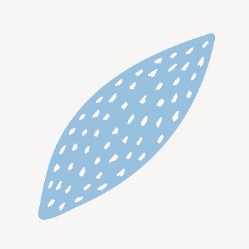Dotted leaf doodle collage element, | Free PSD - rawpixel