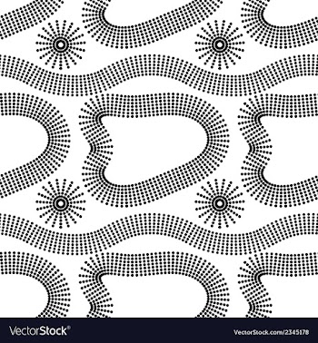 Dotted texture black stripes Seamless pattern vector image