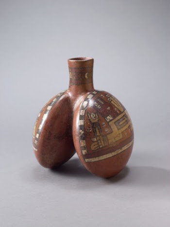 Double-Chambered Vessel with Painted Motifs | Free Photo - rawpixel