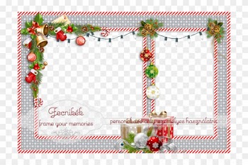 Double Christmas Frame - Christmas Transparent Double Frames