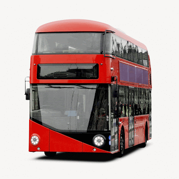 Double-decker bus, vehicle, public transport | Free PSD - rawpixel