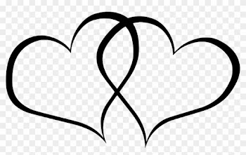 Double Hearts Wedding Clipart - Double Hearts