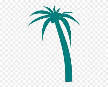 Double Pink Palm Trees Clip Art At Clkercom Vector - Palm Tree Clip Art