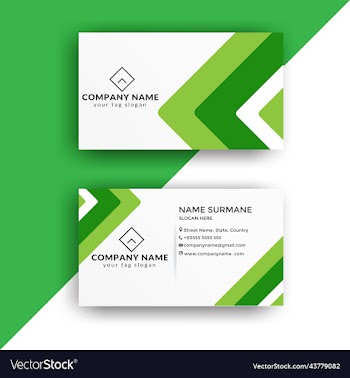 double-sided horizontal business card template