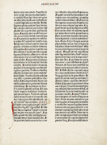Double-sided leaf from Gutenberg's 42-line | Free Photo - rawpixel