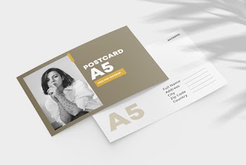 Double Sided Postcard Free Mockup