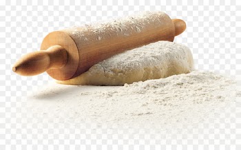 Dough Flour Instant noodle Kneading - Spraying the hair of the flour 