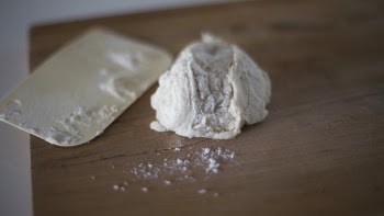 Dough on Wooden Surface