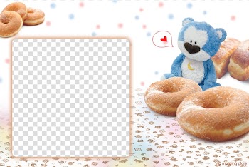 Doughnut Bear , Donut frame transparent background PNG clipart