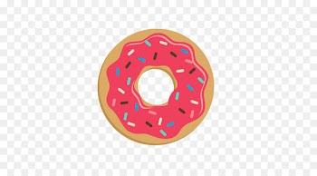 Doughnut Cartoon - Pink Donut 
