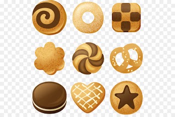 Doughnut Chocolate chip cookie Biscuit - Vector Cookies 